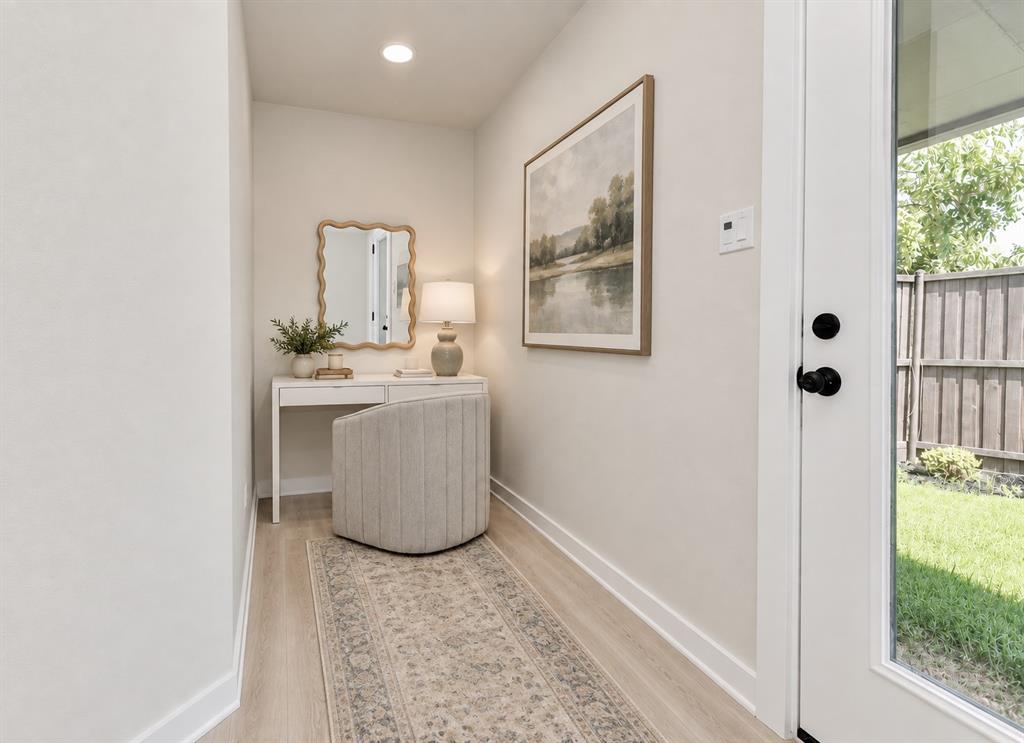 Writing/Reading Nook in Primary Bedroom with door to private sanctuary/yard