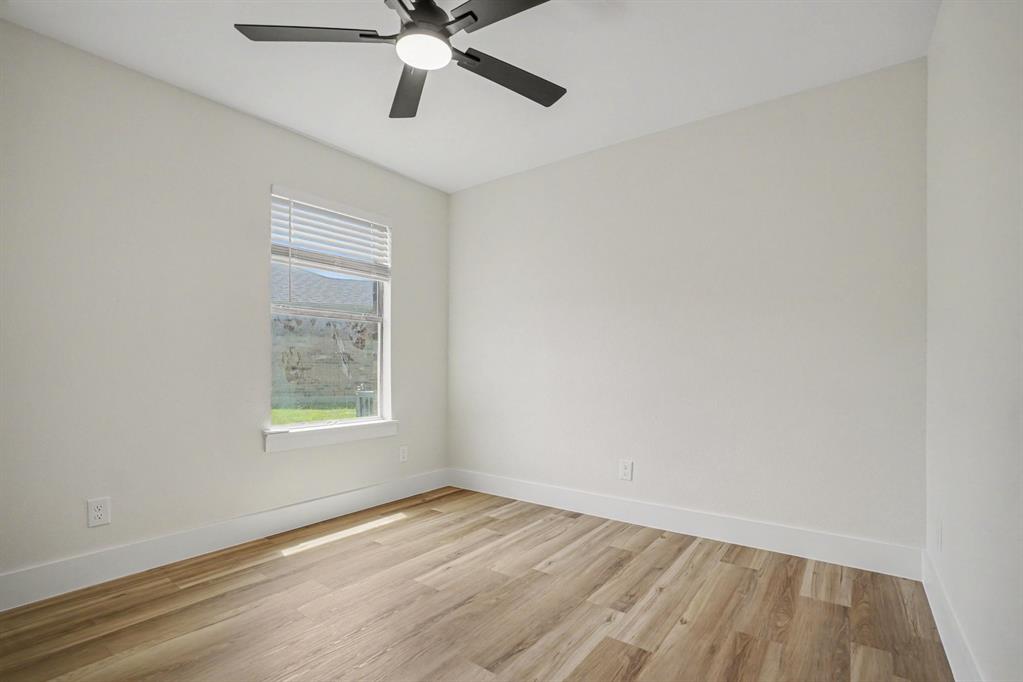 Bedroom #4 separate from the other two bedrooms.