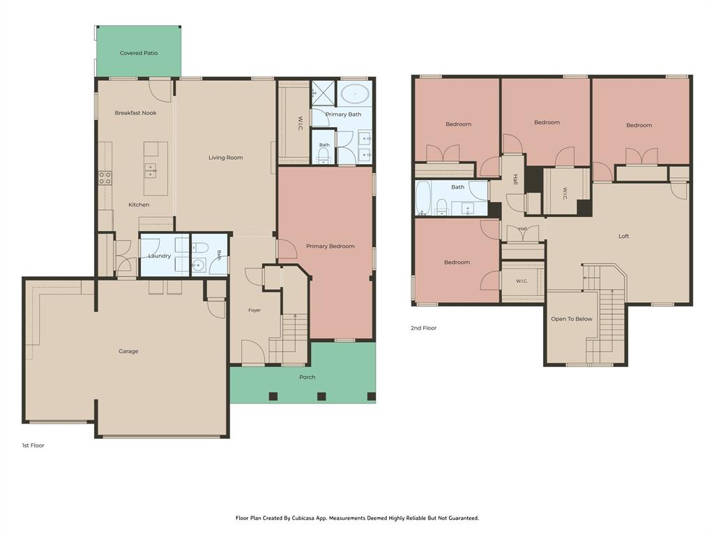 Downstairs and Upstairs Floor Plan