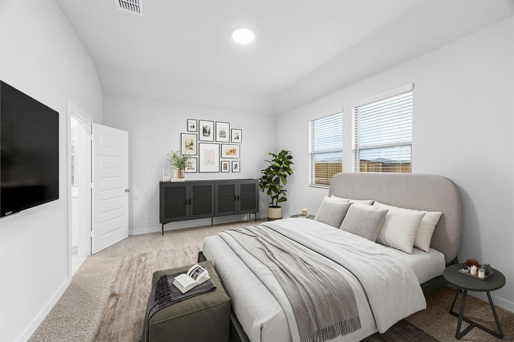 Primary Suite in the Cedar home plan by Trophy Signature Homes – REPRESENTATIVE PHOTO