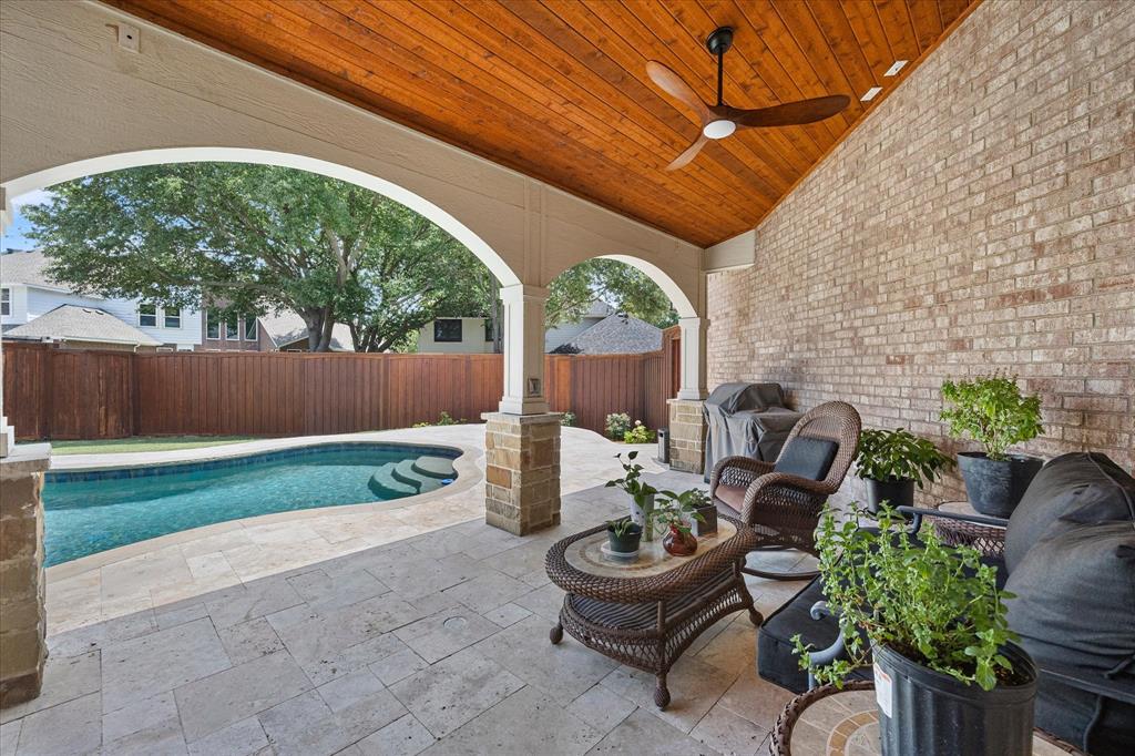 Covered patio