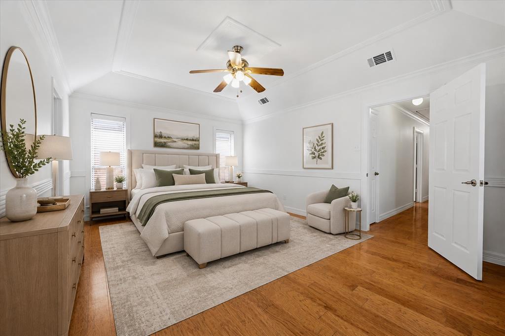 Master bedroom virtual stage