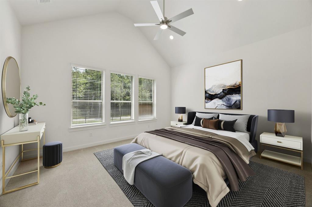 Primary Suite in the Monet II home plan by Trophy Signature Homes – REPRESENTATIVE PHOTO
