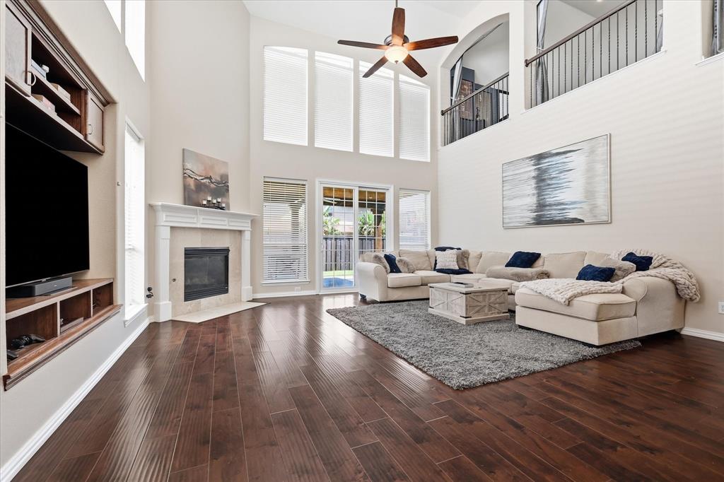 The large living room is perfect for gatherings