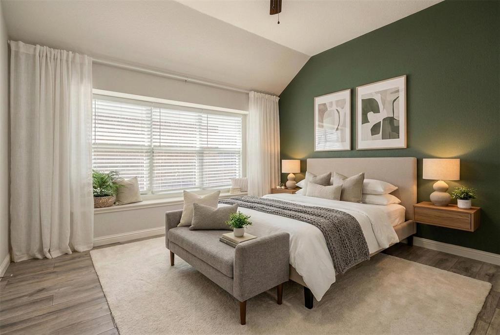 Virtually Staged Primary Bedroom