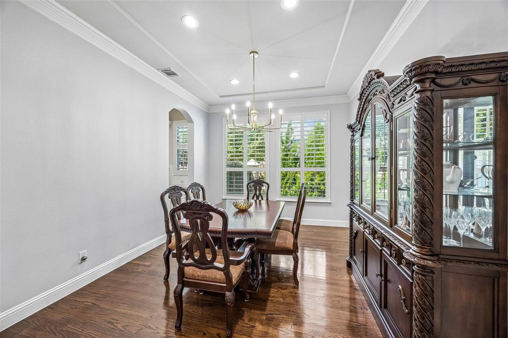 Dining space can flex as another office or playroom