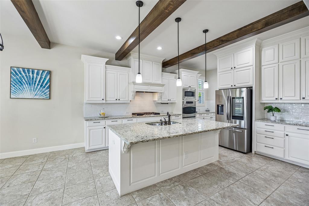 Updated backsplash and gas stove top