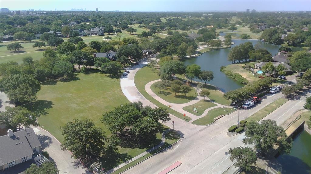 View of Ken Rymer Park with walking trails and pond