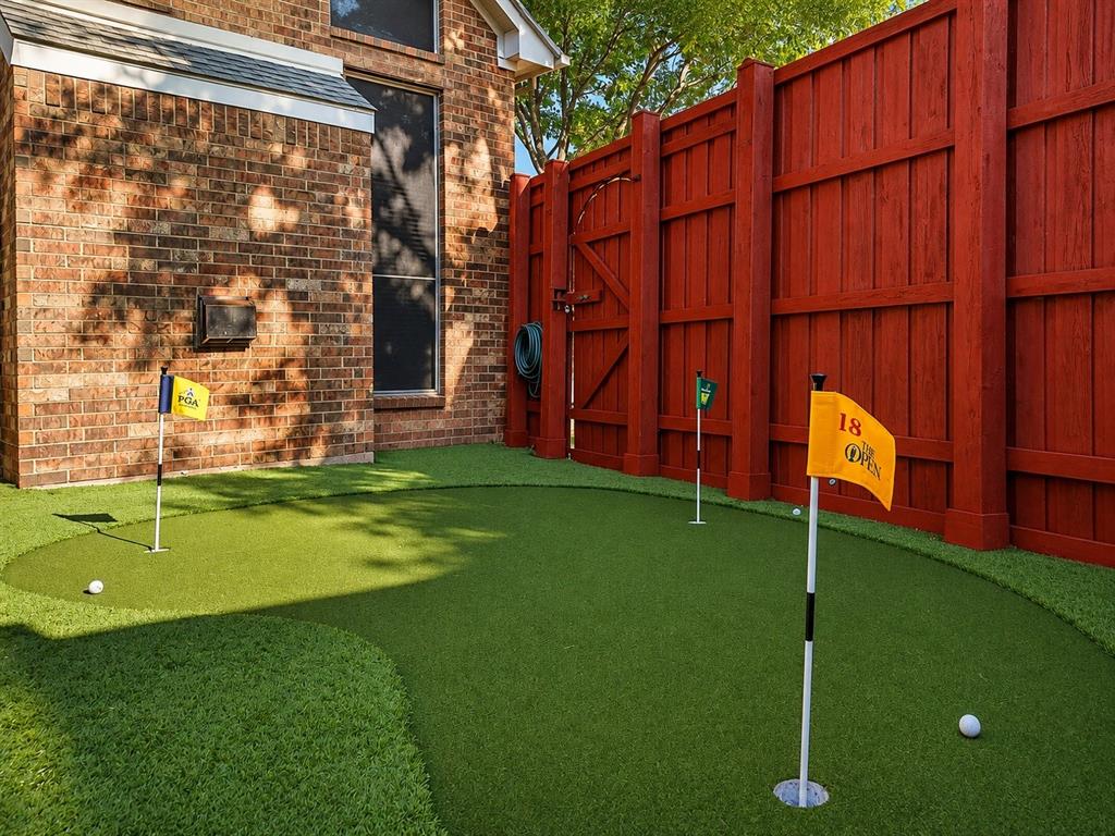 Practice your putt, challenge your friends, and enjoy your backyard retreat!