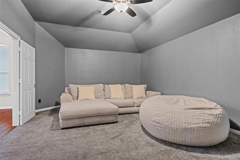 Cozy, inviting media room ready for your favorite flicks or game day!