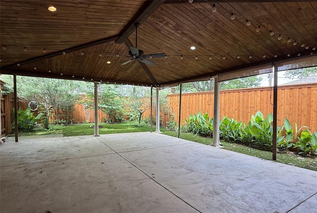 French doors open on to the 31x23 outdoor living space