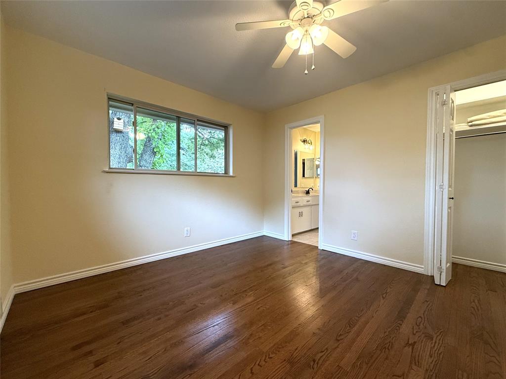 The second bedroom has windows facing south and east