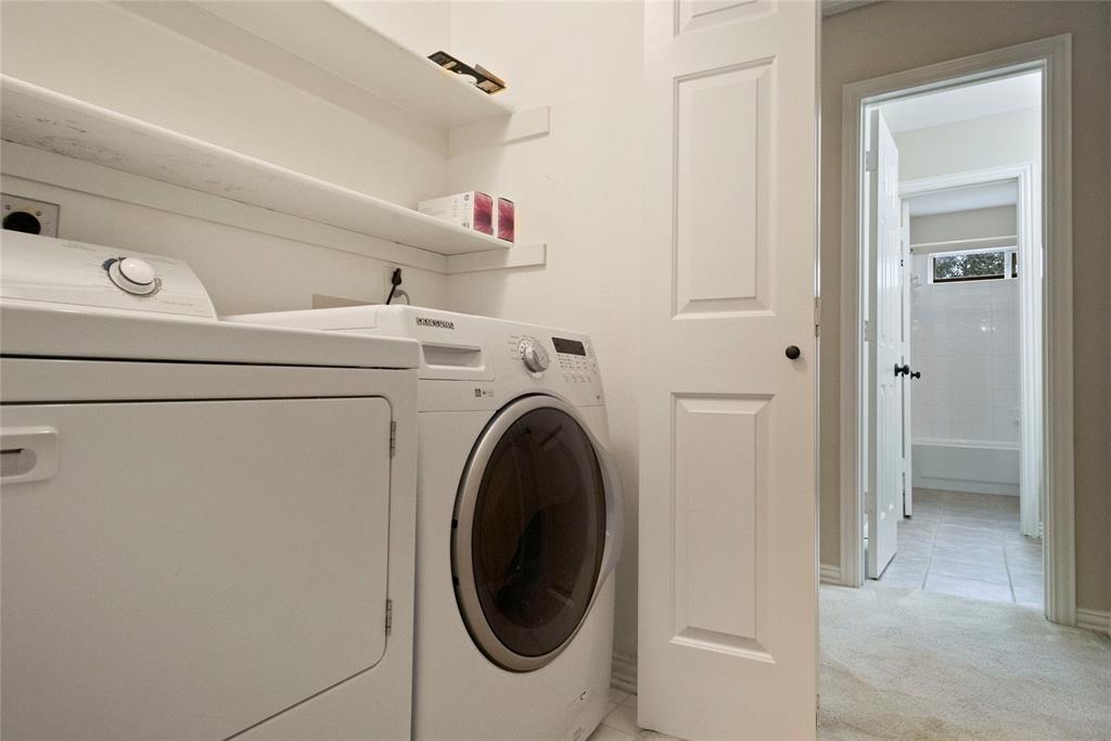 Laundry closet on the 2nd floor