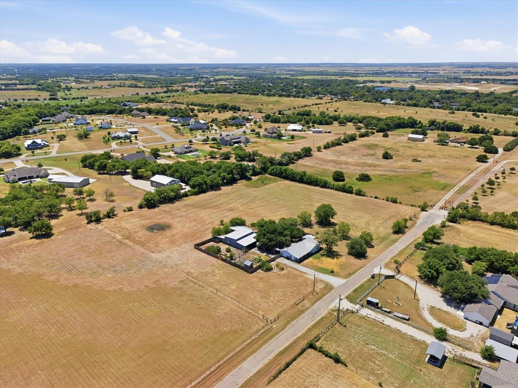 Expansive acreage with established residential properties and scattered mature trees