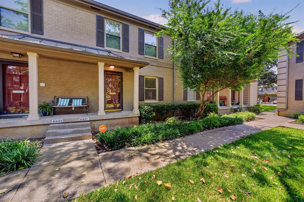 A covered front porch welcomes you to 6435 Oriole. A covered front porch welcomes you to 6435 Oriole.