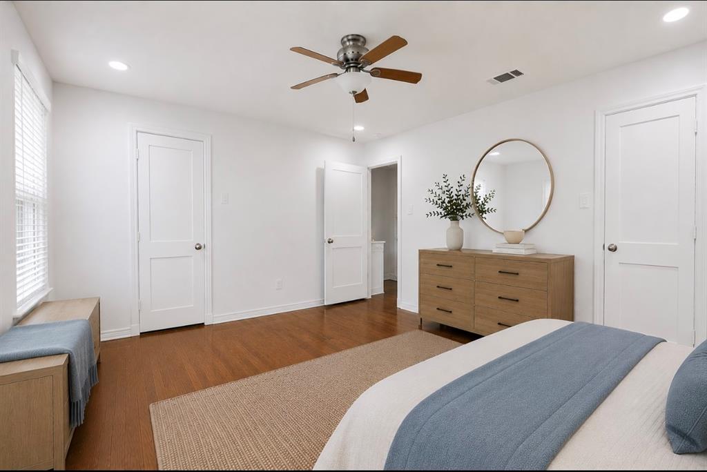 Virtually staged view towards the hallway.