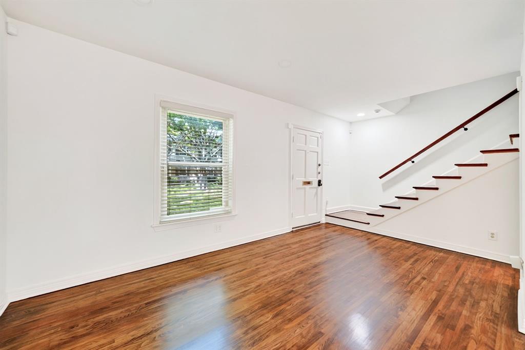 View of the entry from the living room.
