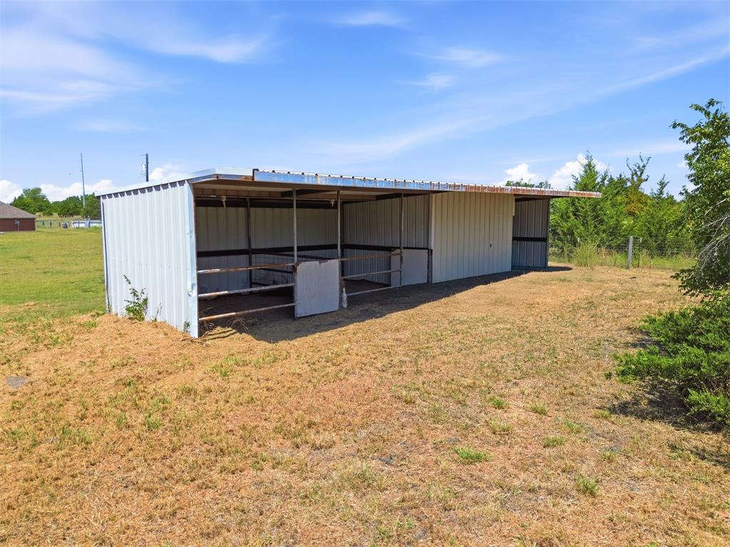 Stable on the property for horses.  The property also has a fenced pasture.