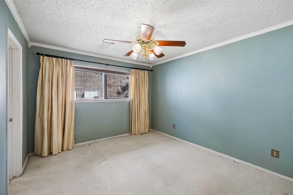 The third bedroom has plenty of space for large furniture pieces and has access to the Jack-n-Jill bath.
