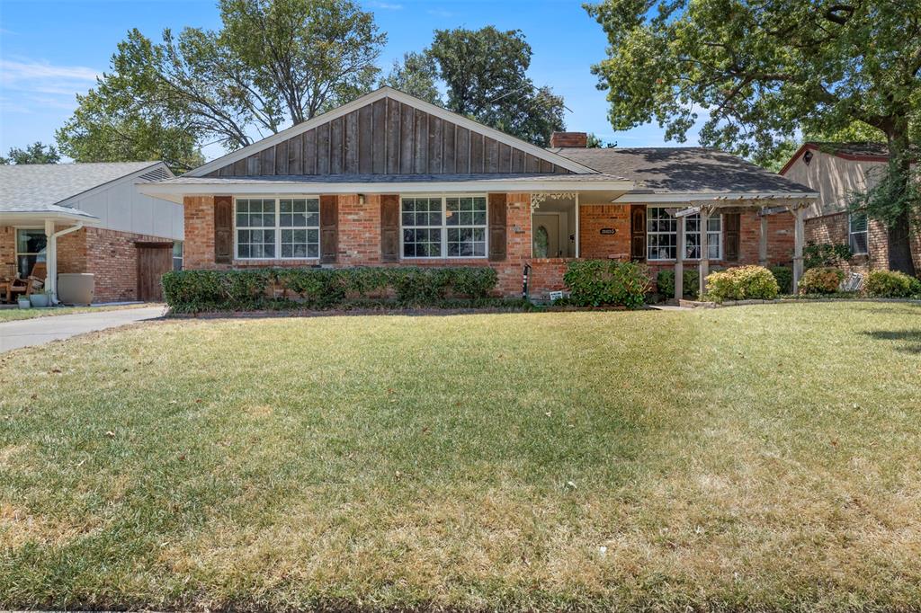 Brick exterior with wood siding accents