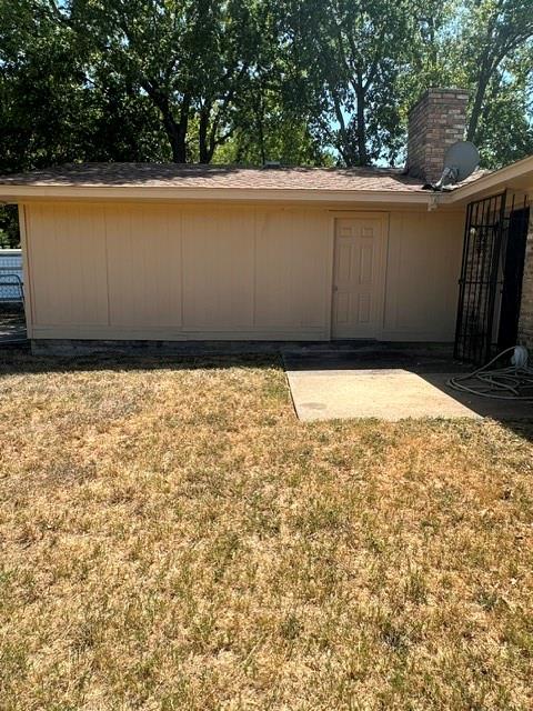 Backyard with patio
