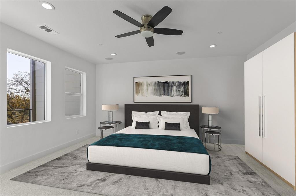 4th Floor Staged as Bedroom