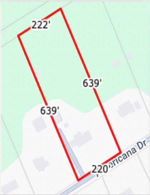 ECAD View Property Shape wDimensions Illustrating the dimensions and boundary lines of the property
