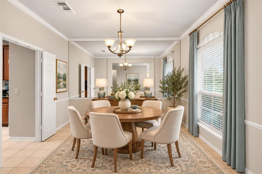 Dining room - virtually staged