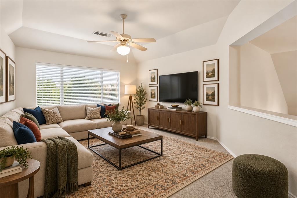 Spacious game room - virtually staged
