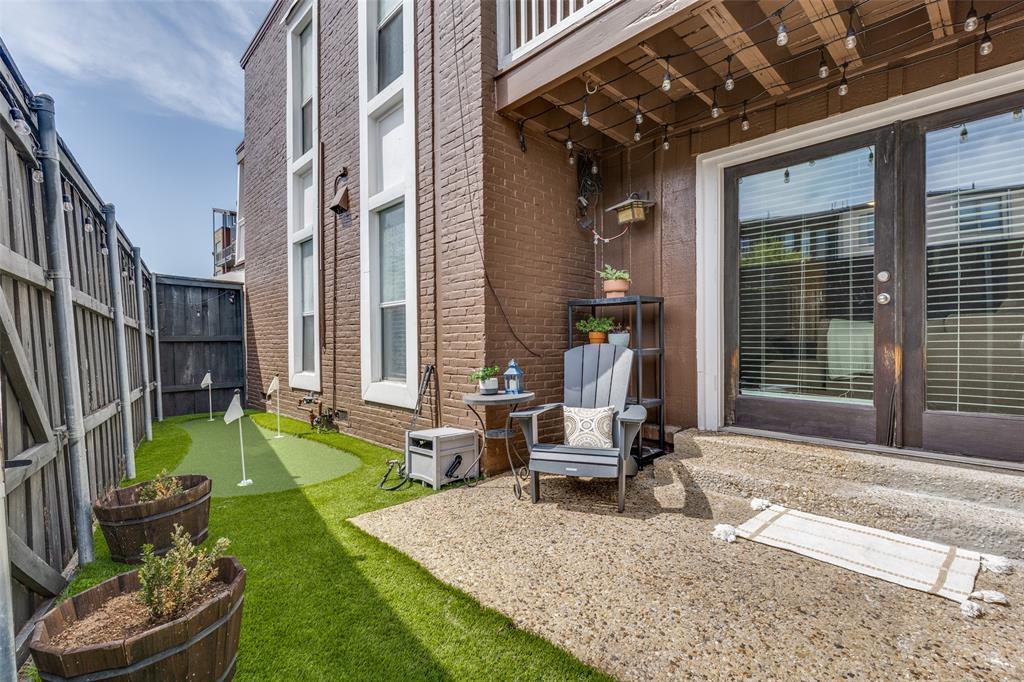 Back Yard with 3 Hole Putting Green