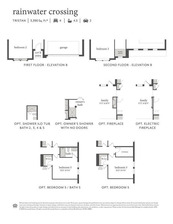This outstanding home features elevation B, optional owner's shower, electric fireplace, 5th bed & bath plus so much more!
