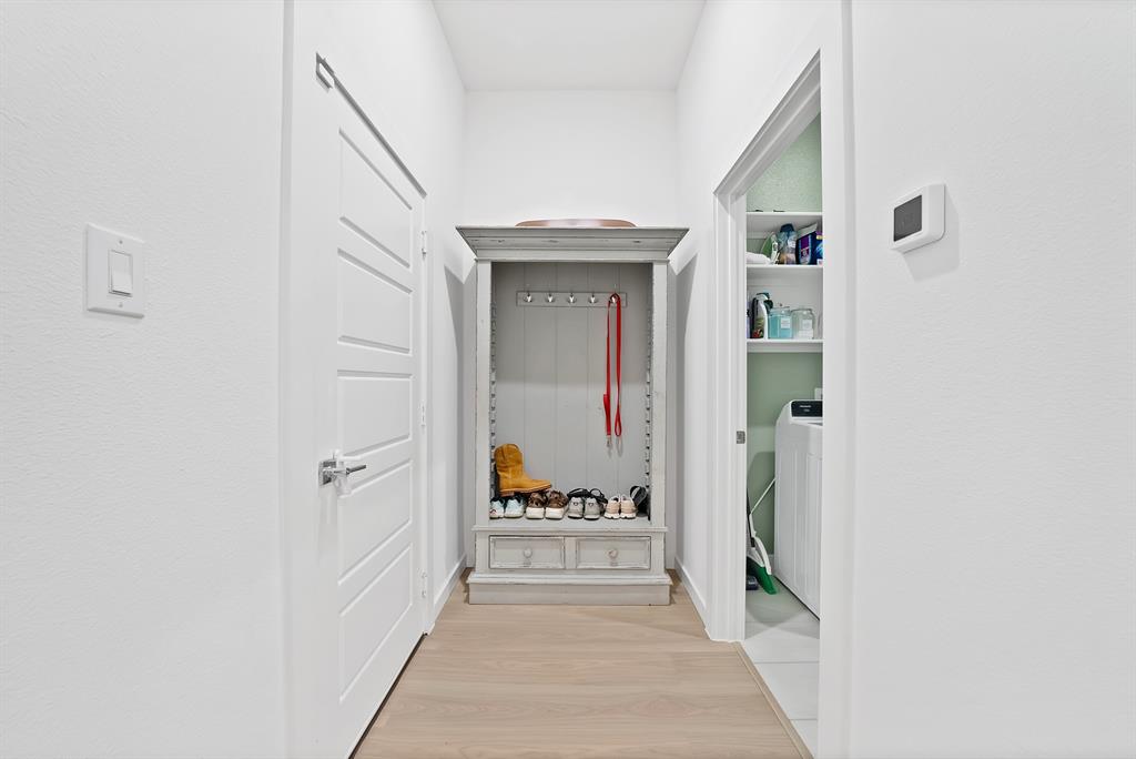 Mud room near the garage entry.