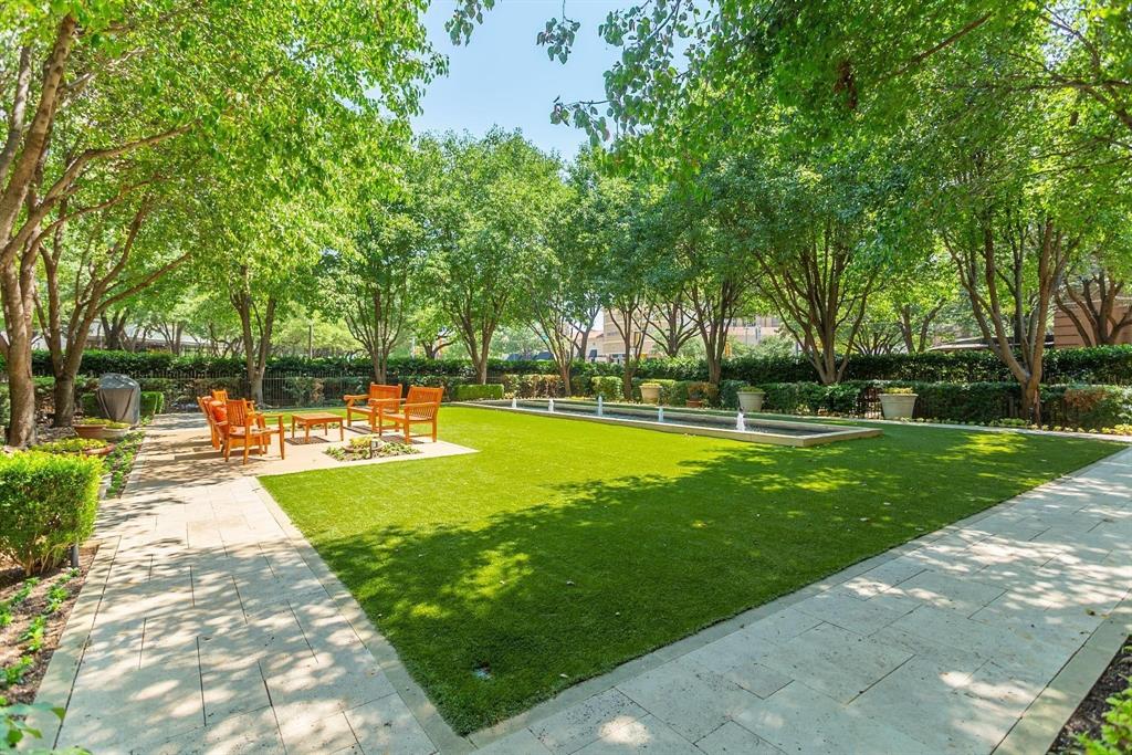 Turfed park is perfect for grilling and entertaining.