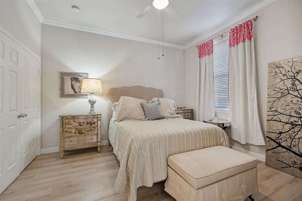 Stylish primary master bedroom!