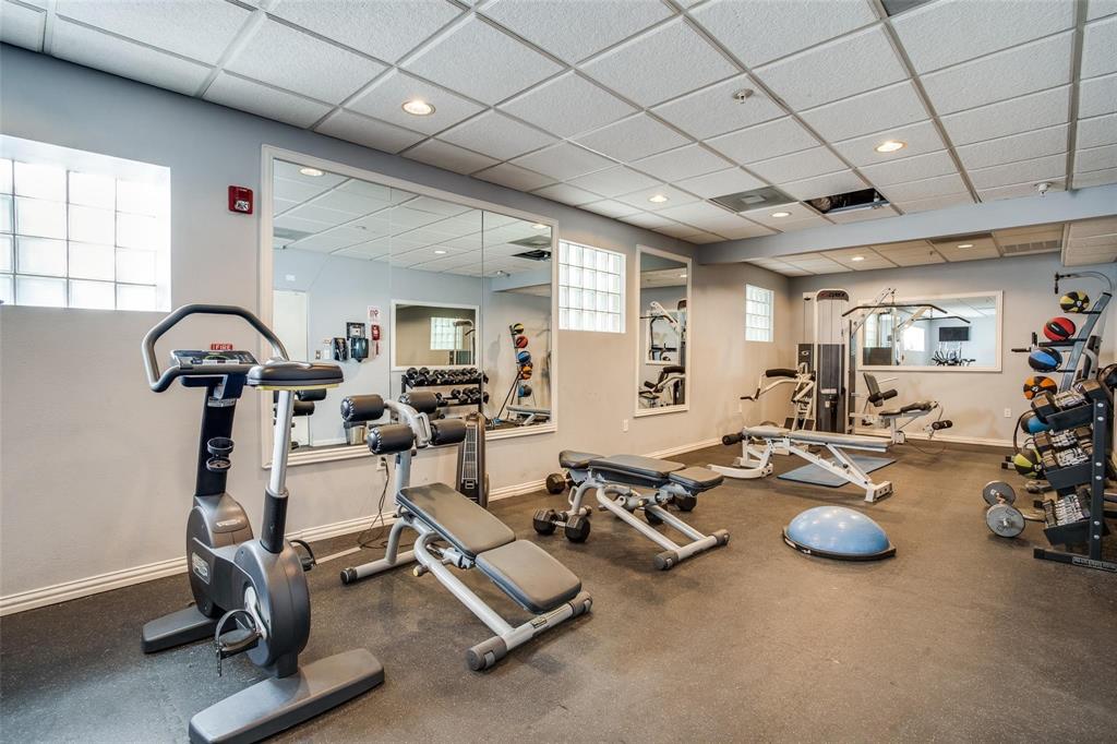 Fitness center at The Belvedere included.