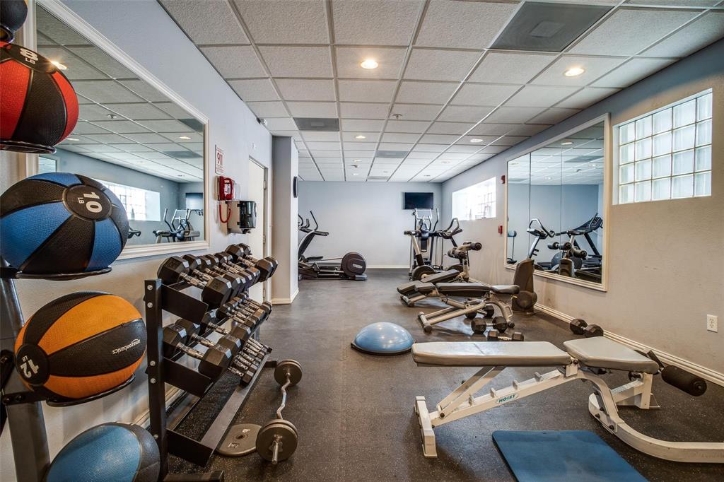 Fitness center at The Belvedere included.
