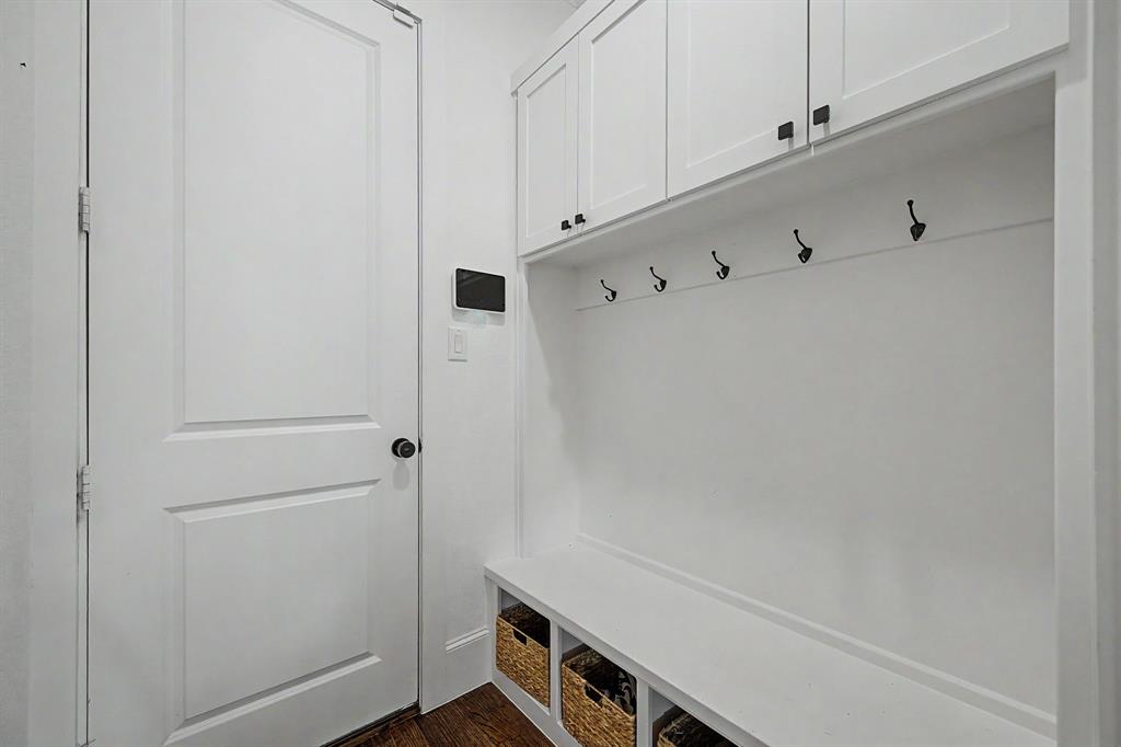 Mud room off garage