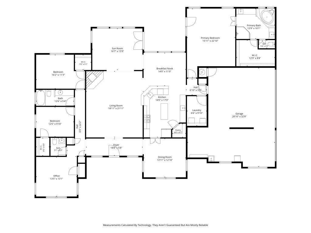Floor plan of the home. Floor plan of the home.
