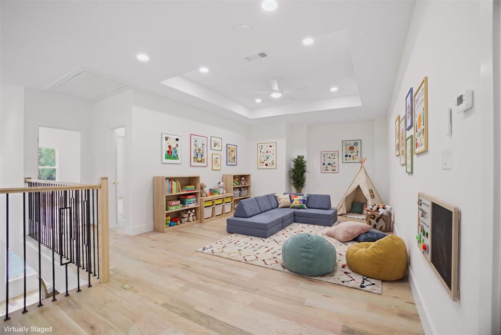 2nd Floor Living Virtually Staged