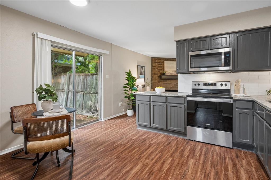 Updated kitchen with open-ness to the living room. Updated kitchen with open-ness to the living room.