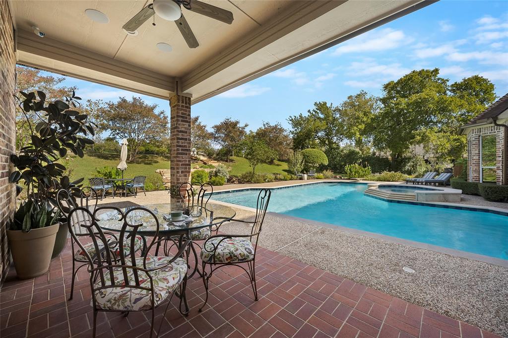 Peaceful outdoor terrace with beautiful views of the property’s natural surroundings.