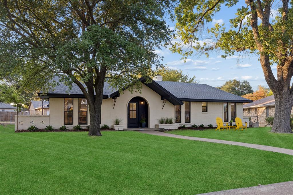 Smooth exterior with dark trim accents