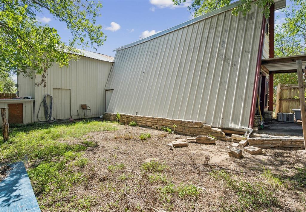 View of pole building