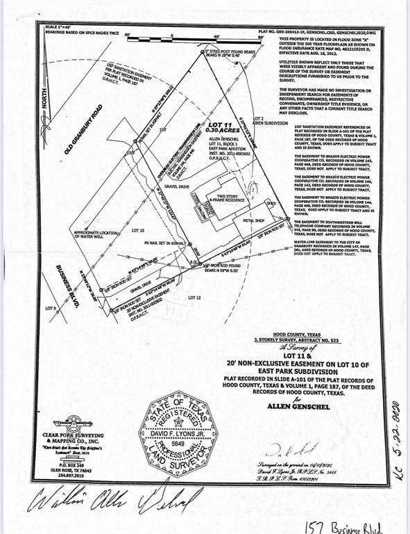 Survey map / technical document