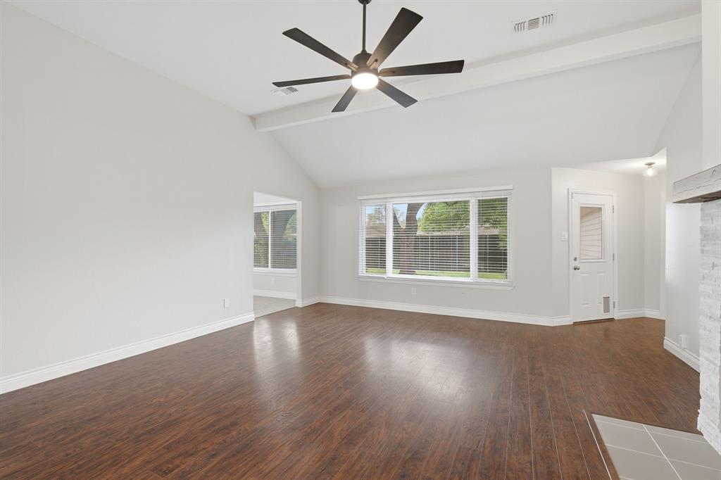 Living room with views leading toward the breakfast area.