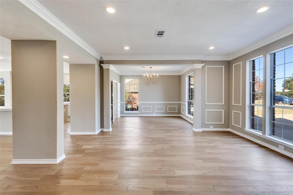 Living and dining rooms