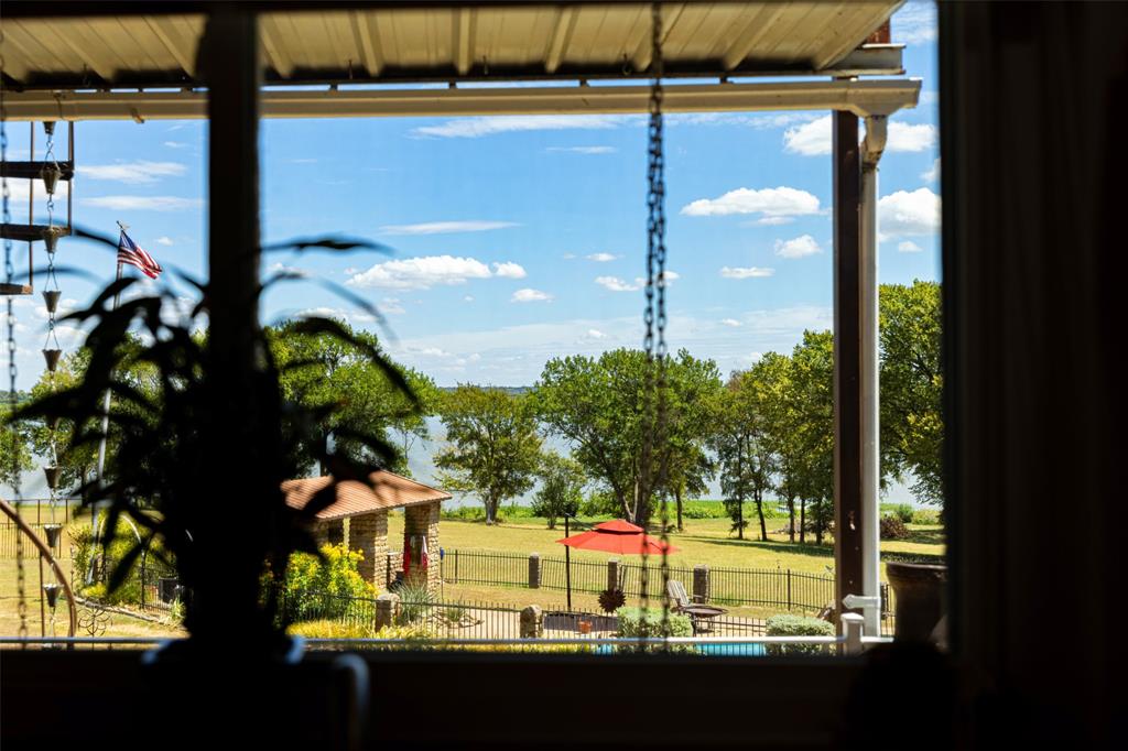 View from the window over the kitchen sink