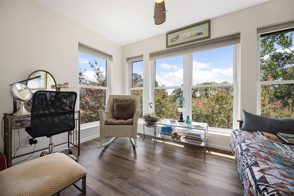 Sitting area sunroom off the primary bedroom