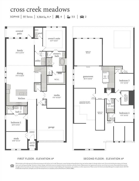 With outstanding space and thoughtful design, our impressive Sophie plan offers your family the home of their dreams!