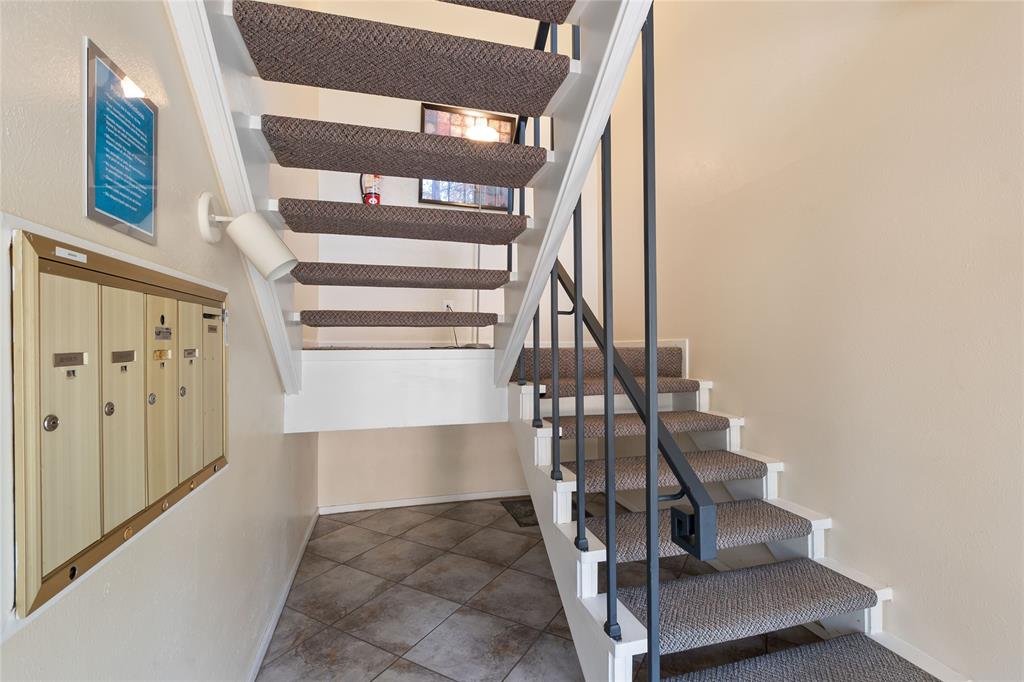 Stairs featuring baseboards